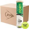 DUNLOP TB FORT ALL COURT TS 4PET CARTONE 18 TUBI Palline Tennis Box 72