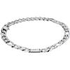 Breil, Collezione Groovy, Bracciale Uomo, Catena in Acciaio Satinato, Pratica Chiusura a Moschettone, Misura 21 cm, Idee Regalo Uomo e Ragazzo