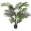 HJH Office palma artificiale 150cm ARECA II palma artificiale grande, palma da frutto dorata, pianta artificiale per ufficio soggiorno camera da letto