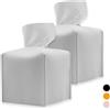 UBRAVE Portafazzoletti, Portafazzoletti di Carta, Scatola per Fazzoletti per Soggiorno Bagno Cucina Ufficio Auto, Scatola Portafazzoletti in Morbida Pelle, Quadrata, Cuoio Addensare,13 x 13 x 13 cm - Bianco