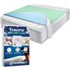 BestZings - traverse letto anziani - traversa impermeabile matrimoniale - copri materasso impermeabile matrimoniale con angoli letto singolo - tela cerata - traversine neonato(ALATO 90x160)