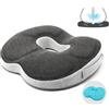 Ruspela Ciambella Cuscino per Sedile Ortopedico Ruspela Cuscino a Ciambella per Emorroidi Coccige Sollievo dal Dolore in Memory Foam Cuscino a Ciambella Cuscino per Sedile Piaghe Ufficio Auto Sedia a Rotelle