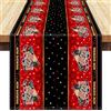 Inhobbok 33x183cm Runner da Tavolo per La Serata Cinema Tovaglie a Tema Tovaglie Rosse Nero Runner da Tavolo a Tema Cinematografico Decorazioni per Tavolo da Soggiorno, Tempo Libero, Riunioni Di Festa