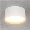 Klighten 18W LED Faretti da Soffitto Rotonda, Bianco Faretto da superficie, Plafoniera da Soffitto Moderna Bianco caldo 3000K, Lampada da soffitto Alluminio, IP44, 1029LM, 60X120mm