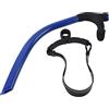 Mokernali Tubo di Respirazione Frontale, Boccaglio per Nuoto Frontale, 48x10 Cm, Boccaglio per Nuoto, Tubo per Immersione E Snorkeling in Silicone per Adulti, Allenamento Professionale, per Nuoto(Blu)