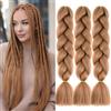 jooceebaby #30 Tonalità Marrone Extension Per Treccine Africane 24 Kanekalon Treccia Capelli Ombre Jumbo Extension Capelli Fibra Sintetica Treccia Di Scatola Crochet Twist Intrecciare