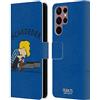 Head Case Designs Licenza Ufficiale Peanuts Schroeder Personaggi Custodia Cover in Pelle a Portagoglio Compatibile con Samsung Galaxy S22 Ultra 5G