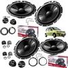 Generico Kit Evotuning Altoparlanti Pioneer TS-G170C per Fiat Panda 169 dal 2003 al 2012 Anteriori e Posteriori Set 4 Woofer + 4 Tweeter + Adattatori e Griglie Tweeter (NO Plug and Play)