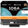 iNKPAD W1106A 106A Toner compatibile per HP 106A Toner per Laser MFP 135wg 107w 107a 107r MFP 137fwg 137fnw 135w 135a 135r Cartuccia stampante(Nero, confezione da 1)