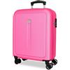 ROLL ROAD Cambogia - Valigia da cabina rosa, 40 x 55 x 20 cm, rigida, 2,9 kg, chiusura a combinazione laterale, in ABS, 2,9 kg, 37 l, estensibile, bagaglio a mano, Rosa, Taglia unica, Valigia cabina