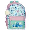 Disney Stitch Just Chill Zaino Scuola Portatile 15,6 Pollici Verde 31,5x45x15 cm Poliestere by Joumma Bags, Verde, Taglia unica, Zaino scuola