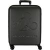 Disney Topolino Good Trip Valigia da cabina nera, 40 x 55 x 20 cm, rigida 2,5 kg, chiusura TSA ABS, 2,5 kg, 44 l, bagaglio a mano, Nero, Taglia unica, Valigia cabina
