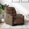Gecheer Poltrona,Elettrica,Relax,Reclinabile,in Tessuto,Marrone,74x89x100 cm,Poltrona da TV,Poltrona Relax,Poltrona Reclinabile,Poltrona Tessuto,Poltrona con Poggiapiedi,Poltrona Anziani