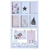 GUTEINTE Cornice Multiple da Parete, Portafoto Cornice a Combinazione da 8 Foto Creativa Fotogramma Decorativo, Familly Love, incluso 1 Corde e 4 Clip, Bianco
