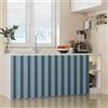 Wansiman Tende Antipolvere per Armadietti, Scarpiere e Mobili, con Binari di Scorrimento Autoadesivi, per Cucina, Armadio, Lavatrice, Mensola, Rosa Chiaro, W65*H90cm
