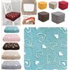 Generic Set 6 Cuscini Sedia Coprisedia Imbottiti Vesto Molla Loneta con Elastico (TIFFANY PARIS)