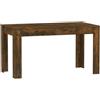 Pxznbe Tavolo da Pranzo Cucina Rovere Fumo 140x74,5x76 cm Legno Multistrato Stile Minimalista Tavolo da Salotto Ristorante Zona Pranzo per Posizionare Cibi Bevande Altri Oggetti Decorativi