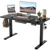 BEXEVUE Scrivania Regolabile in Altezza Elettrica - 120x60 cm Tavolo Motorizzata Telaio con Cablaggio, Sistema Anticollisione, Pannello di Controllo con 3 Funzioni Memoria, Ergonomica Standing Desk