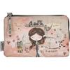 Anekke Peace & Love 3-Compartment Coin Purse Pink