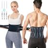 Mercase Fascia Lombare Supporto Schiena per Uomo e Donna, Mal di Schiena, Sciatica, Ernia Disco Sollievo, Doppia Cintura Elastica regolabile,Traspirante e confortevole