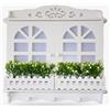 EryelV Coperchio della Scatola Elettrica Decorativa. Copertura decorativa per Contatore di Luce. Copri Quadro Elettrico. Copri pannello elettrico e portachiavi. Decorazione Domestica. (Fiori balcone)