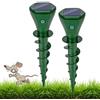 Glovios Dissuasore per Topi da Esterno Repellente Ultrasuoni per Topi Scaccia Talpe Solare Dissuasori per Talpe, Repellente per Top i con IP65 Impermeabile (Verde - 2 pezzi)