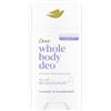 Dove Whole Body Deodorante Profumo di lavanda e camomilla con 0% sali di alluminio per ascelle, petto, gambe e oltre 75 ml