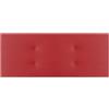 WIN REST Cabecero Venus Imbottitura Comfort Letti di Fascia Alta, Struttura in Legno, Rivestimento in Ecopelle, Pelle Sintetica, Rosso, 145x60cm (Cama 120/135/140)