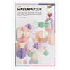 folia 461-19 - Carta a nido d'ape PASTEL, 21 x 33 cm, carta artigianale con struttura a nido d'ape in 4 colori, 30 veli, per creare decorazioni colorate a nido d'ape