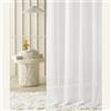 ROOM99 Novelia - Tenda con occhielli, 200 x 260 cm, larghezza x altezza per soggiorno, trasparente, moderna, per soggiorno, camera da letto, colore bianco liscio, 1 pezzo