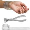 Topyond Pinze Bigiotteria, Attrezzo Della Pinza del Braccialetto dei Gioielli, Pinze per Gioielli, Braccialetti Piegare Bracciale Mascelle Acciaio Inossidabile Jaws per Bracciali Spazi Strisce Metallo
