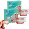 Generico EzySmile Faccette in silicone, kit di riparazione per dentiera morbida per uomo e donna, soluzione cosmetica dentale riutilizzabile e regolabile (2pcs)