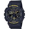Casio G-shock 'cautela giallo' silicone nero resistente agli urti GA-100CY-1AER