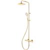 Herzbach LIVING SPA colonna doccia con termostatico, 30.988525.1.03, LIVING SPA oro [Rubinetteria Bagno > Colonne Doccia]