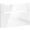 evineo ineo5 set frontale scomparto estraibile per mobile La: 99 cm, per sistema di estrazione Hettich, con 2 scomparti estraibili, con maniglia incassata, BL000490, ineo5 bianco finitura a specchio [Mobili da Bagno > Ricambi per Mobili da Bagno]