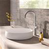 Herzbach DEEP rubinetto lavabo rialzato misura XL, 18.020320.3.09, XL-Size DEEP acciaio inox spazzolato [Rubinetteria Bagno > Rubinetteria Lavabo]
