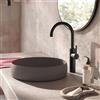 Herzbach DEEP rubinetto lavabo rialzato misura XL, 18.020320.3.12, XL-Size DEEP nero opaco [Rubinetteria Bagno > Rubinetteria Lavabo]