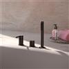 Herzbach DEEP rubinetto bordo vasca, miscelatore monocomando, 18.022025.2.12, DEEP nero opaco [Rubinetteria Bagno > Rubinetteria Vasca]