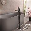 Herzbach DEEP rubinetto vasca a pavimento, miscelatore monocomando, 18.022070.1.12, DEEP nero opaco [Rubinetteria Bagno > Rubinetteria Vasca]