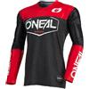 O'NEAL | Maglia Motocross | Enduro Moto | Materiale performante ad Asciugatura Rapida, con Grande libertà di Movimento, Taglio Slim Fit | Maglia Mayhem Hexx | Adulto | Nero Rosso | Taglia M