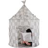 3 Sprouts - Tenda Gioco Bambini per Interno - Capanna per Bambini Cameretta, Tenda delle Fiabe, Teepee Bambini - Scacchiera Beige