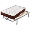 Cama express Materasso Viscosoft Ergos + Rete Ade con 4 Gambe quadrate, Medida : 80 x 180 cm
