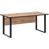 Schildmeyer Möbelpartner Schildmeyer Scrivania Montana 701501, arredamento in legno, arredamento in rovere rustico, 160 x 75 x 74 cm