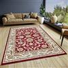 Hanse Home Reni Tappeto orientale, classico, a trama fitta con ornamenti e motivi floreali, morbido pelo corto, per camera da letto, sala da pranzo, soggiorno, corridoio, rosso, crema, 200 x 280 cm