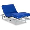 Gerialife Letto Elettrico per Disabili, Materasso Antidecubito in Memory Foam Impermeabile, 80x190