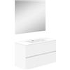 Baikal set bagno 90 cm 2 °C, melamina 16 mm, Bianco Opaco, 90