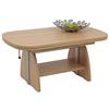 Hela Tische, tavolino da salotto Colin 107/156 x 67 x 52/71 cm decorazione estensibile e höchenverstellbar faggio chiaro