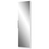 Forte Calma Scarpiera con 1 anta a specchio, in legno, bianco, 180 x 50 x 20 cm