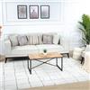 Livabliss Boden Tappeto Salotto Moderno per Casa, Sala da Pranzo e Cucina Tappeto Geometrico Astratti Neutri Aztechi Stile Boho, leggera da Pulire, Ampio 200x275cm, Arancione, Marrone e Crema