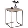 M2 Kollektion HomeTrends4You Olaf Tavolino Basso, Metall Betonoptik, 40 x 40 x 52 cm